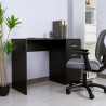 Bureau moderne noir peu encombrant porte et tiroir Lythes Dark Réductions