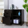 Meuble de bureau pour documents avec roulettes et serrure Twatt Modèle