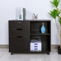 Meuble de bureau pour documents avec roulettes et serrure Twatt Prix