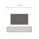 Meuble TV mobile design suspendu minimal moderne en bois avec porte Infinity 54 Vente