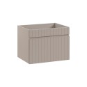 Meuble de salle de bain suspendu beige tiroirs tourterelle Coast 80N Offre