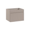 Meuble de salle de bain suspendu beige tiroirs tourterelle Coast 80N Offre