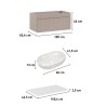 Meuble salle de bain suspendu avec lavabo rose et blanc Lili 100 Catalogue