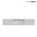 Meuble TV suspendu style minimaliste moderne en bois blanc noir Elano Vente