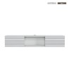 Meuble TV suspendu style minimaliste moderne en bois blanc noir Elano Vente