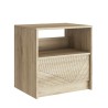 Table de chevet en bois chambre à coucher avec tiroir coulissant Odi Achat