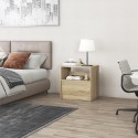 Table de chevet en bois chambre à coucher avec tiroir coulissant Odi 