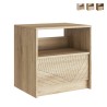 Table de chevet en bois chambre à coucher avec tiroir coulissant Odi Vente