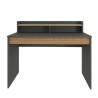 Bureau design moderne en bois noir avec bibliothèque 120cm Heaton Offre