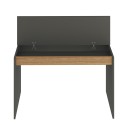 Bureau design moderne en bois noir avec bibliothèque 120cm Heaton Catalogue