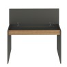 Bureau design moderne en bois noir avec bibliothèque 120cm Heaton Catalogue