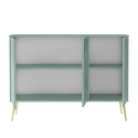 Buffet salon cuisine 120 cm design 3 portes pieds dorés Luke Remises