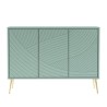 Buffet salon cuisine 120 cm design 3 portes pieds dorés Luke Offre