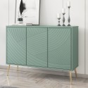 Buffet salon cuisine 120 cm design 3 portes pieds dorés Luke Promotion