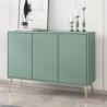 Buffet salon cuisine 120 cm design 3 portes pieds dorés Luke Promotion