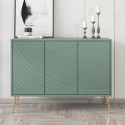 Buffet salon cuisine 120 cm design 3 portes pieds dorés Luke Catalogue