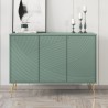 Buffet salon cuisine 120 cm design 3 portes pieds dorés Luke Catalogue