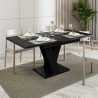 Masiv Royal Table extensible 120-160x80 moderne noir effet marbre Catalogue