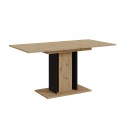 Table à manger extensible 100-140x60cm chêne noir Wood Mini Offre