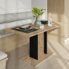 Table à manger extensible 100-140x60cm chêne noir Wood Mini Remises