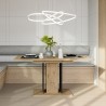 Table à manger extensible 100-140x60cm chêne noir Wood Mini Réductions