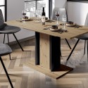 Table à manger extensible 100-140x60cm chêne noir Wood Mini Catalogue