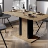 Table à manger extensible 100-140x60cm chêne noir Wood Mini Catalogue