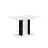 Table extensible gain de place blanc noir 100-140x60cm Wood Mini White Offre