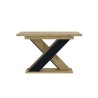 Table extensible moderne 120-160x90cm en bois chêne noir Xao Vente
