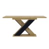 Table extensible moderne 120-160x90cm en bois chêne noir Xao Offre
