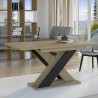 Table extensible moderne 120-160x90cm en bois chêne noir Xao Choix