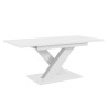 Table extensible 140-180x80 salle à manger moderne blanc 8 places Bronx Remises