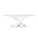 Table extensible 140-180x80 salle à manger moderne blanc 8 places Bronx Vente