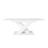 Table extensible 140-180x80 salle à manger moderne blanc 8 places Bronx Vente