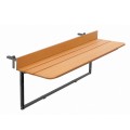 Table de balcon terrasse pliable gain de place effet bois teck Look Out Promotion