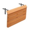 Table de balcon terrasse pliable gain de place effet bois teck Look Out Catalogue