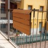Table de balcon terrasse pliable gain de place effet bois teck Look Out Modèle