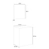 Meuble salle de bain peu encombrant lavabo 60cm miroir LED Lisbonne 60 Choix