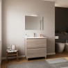 Meuble de salle de bain moderne lavabo 80cm miroir Lisbonne 80 Réductions
