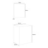 Meuble de salle de bain moderne lavabo 80cm miroir Lisbonne 80 Choix