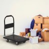 Chariot plateforme pliable transport de colis 200kg 4 roues Kerry Vente