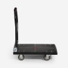 Chariot plateforme pliable transport de colis 200kg 4 roues Kerry Remises