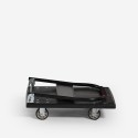 Chariot plateforme pliable transport de colis 200kg 4 roues Kerry Réductions