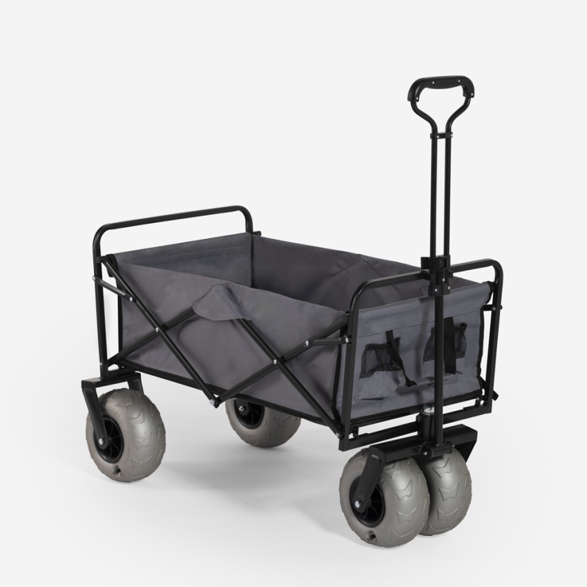 Chariot de plage tout-terrain pliable 4 roues larges pneumatiques Dory Promotion Chariot de plage tout-terrain pliable 4 roues larges pneumatiques Dory Promotion