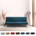 Canapé Convertible 2 places Clic Clac en tissu design moderne Gemma Caractéristiques