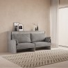Lit escamotable avec canapé gris matelas simple Kando Sofà MCM Promotion