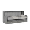 Lit escamotable avec canapé gris matelas simple Kando Sofà MCM Offre