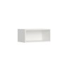Lit escamotable simple horizontal avec bibliothèque blanc Kando F Dimensions