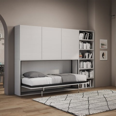 Armoire avec lit escamotable simple horizontal gain de place Kando G Promotion