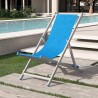 4 chaises de plage pliantes réglables en aluminium Riccione Gold Vente